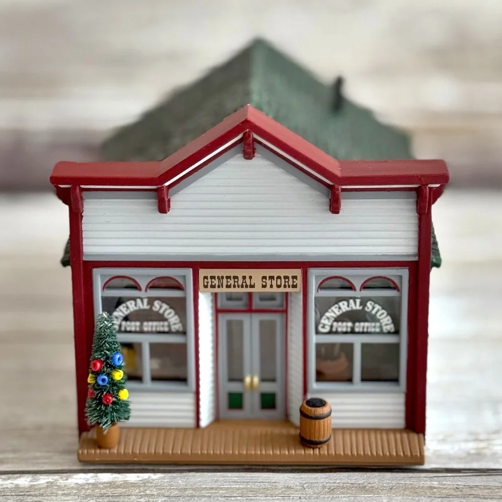 Hallmark Sarah Plain and Tall 5-Pc Christmas Village Set w/ Boxes Rustic Charm
